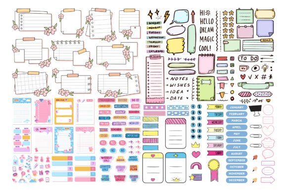 Download DIY Planner Stickers Printable Bundle - Planner Collection