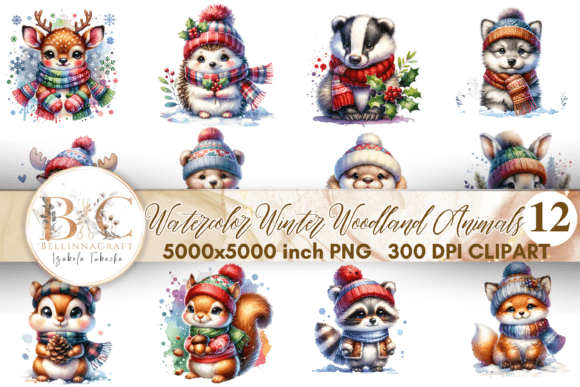 Download Watercolor Woodland Baby Animals PNG - Baby animals Collection