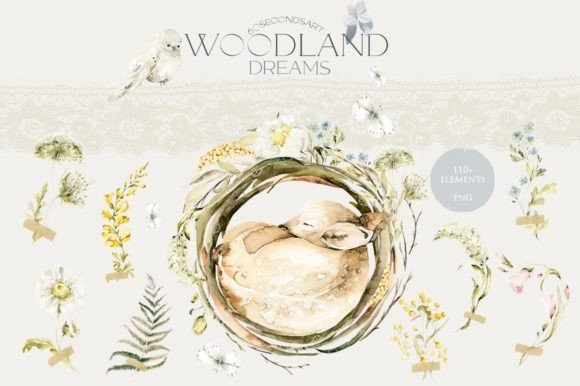 Download Cute Woodland Baby Animals Clipart Bundle - Baby animals Collection