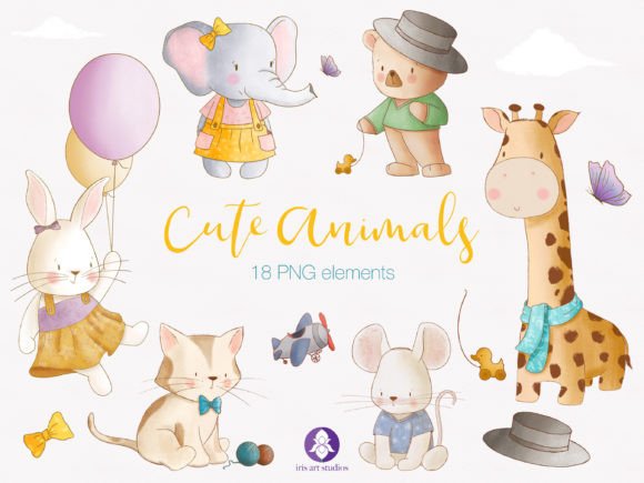 Download Cute Animals Clipart, Baby Animals PNG - Baby animals Collection