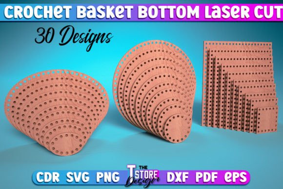 Download Crochet Basket Bottom Laser Cut SVG | - Crochet Collection