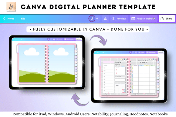 Download Canva Digital Planner Template - Premium Resources