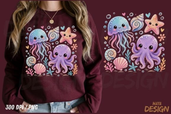 Download Cute Ocean Animals PNG Sublimation - Cute ocean animals png Collection