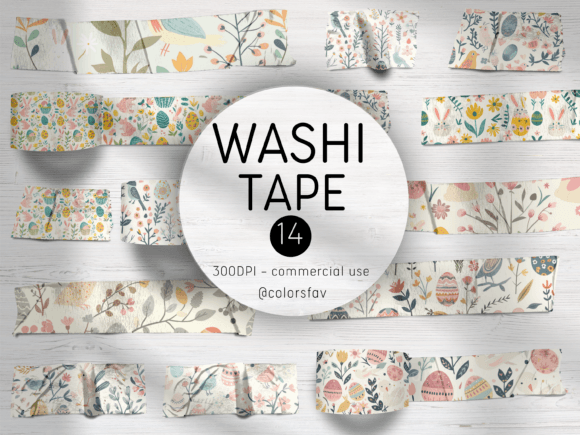 Download Nature Easter Digital Washi Tapes - Tapes Collection